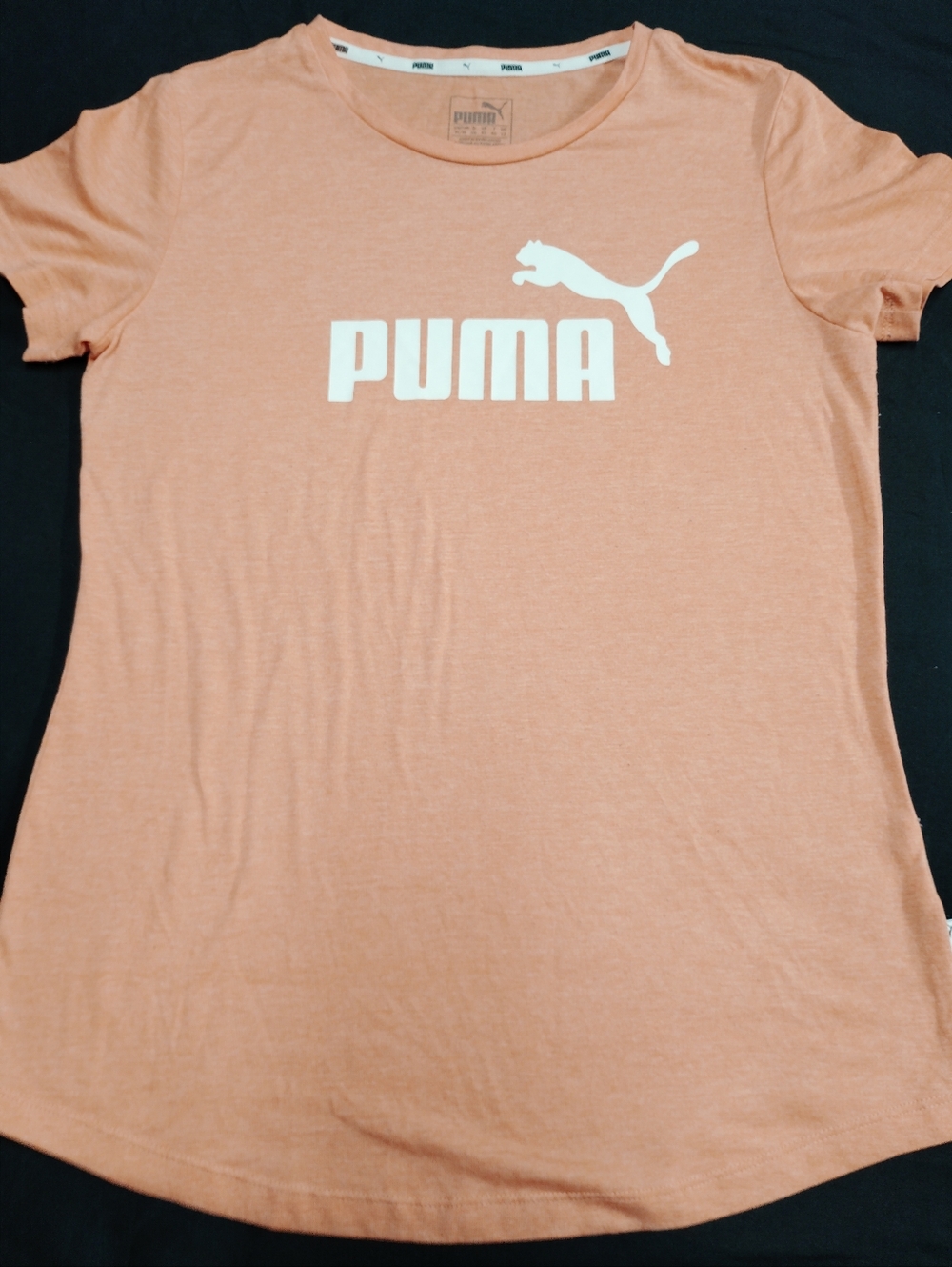 PUMA Peach Short Sleeve Logo Tee
